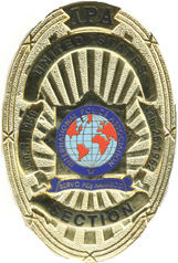 Patch IPA International Police Association 9cm Metallfaden/Lurex 